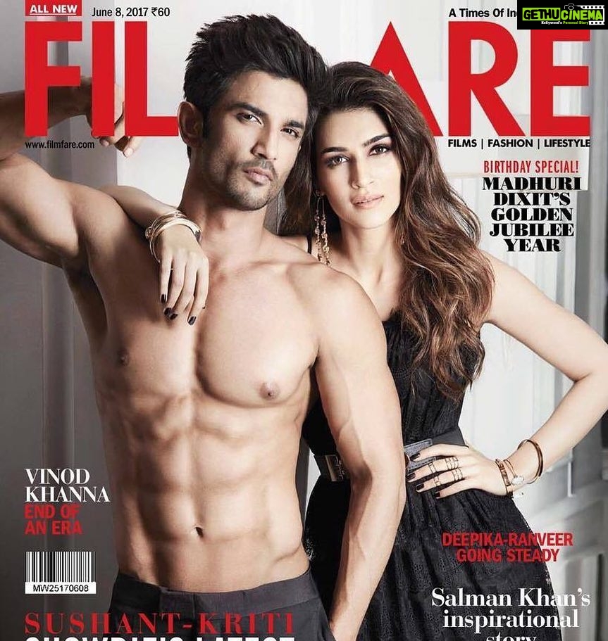 Kriti Sanon Instagram - Raabta on @filmfare 's latest issue! Grab your ...