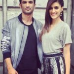 Kriti Sanon Instagram - Raabta promotions! #ShivAndSaira color coordinating like how!! @sushantsinghrajput 😉