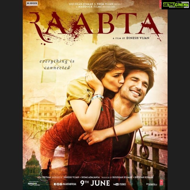 Kriti Sanon Instagram - Something drew me to him, a connection that i cannot explain.. A #Raabta !! #RaabtafirstLook @RaabtaOfficial @sushantsinghrajput