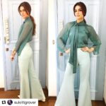 Kriti Sanon Instagram - Last night! Styled by my fav @sukritigrover #Repost @sukritigrover with @repostapp ・・・ @kritisanon rocks retro in @lolabysumanb Makeup @13kavitadas hair @seemakhan1988 Styled by @sukritigrover @style.cell #sukritigroverforstylecell #kritisanon #stylecell