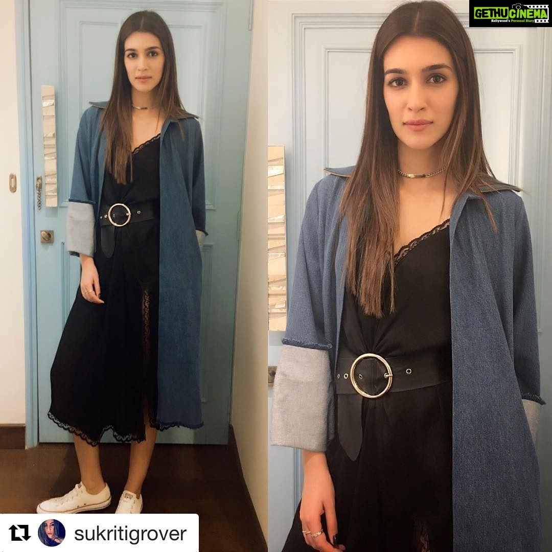 Kriti Sanon Instagram - #Repost @sukritigrover with @repostapp ・・・ @kritisanon tonight for the screening of Trapped in @demebygabriella Styled by @sukritigrover @style.cell #kritisanon #sukritigroverforstylecell #stylecell #demebygabriella