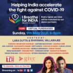 Kriti Sanon Instagram - Today we join hands to come together for one cause - to help India fight against COVID-19. For every rupee raised our key event donors will match up to 7.5 crores in proceeds. I stand for India, I BREATHE FOR INDIA – do you? I urge you all to pls click on the link in my Bio and Donate! 🙏🏻🙏🏻 The only way to make a difference is - TOGETHER #IBreatheForIndia #donate @give_india @larabhupathi @shayamal @TiEGlobal1