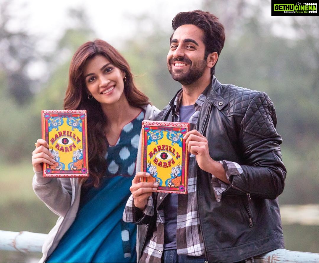Kriti Sanon Instagram - #BareillykiBarfi coming to spread some sweetness on 21st July 2017!! Woohhoo!!