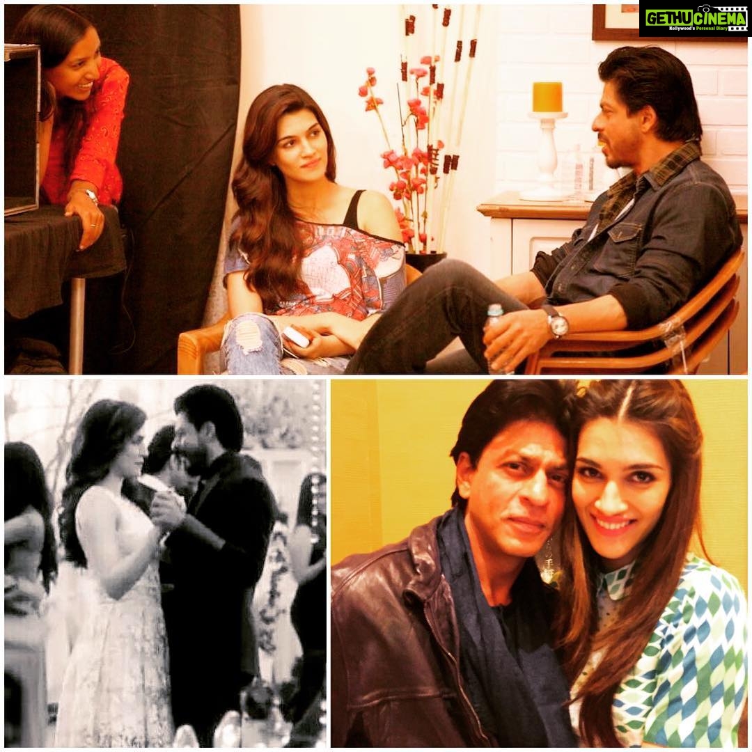 Kriti Sanon Instagram - Can listen to him talk for hours! A true inspiration! Happy birthday @iamsrk !! Love you ❤️❤️