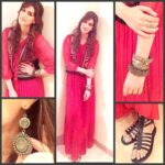 Kriti Sanon Instagram - Yesterday at Gionee S6S launch Boho Chic in dress @labelritukumar jewellery @Aquamarine gladiators @tresmode styled by @rhiakapoor Hair by @aasifahmedofficial makeup @jacobsadrian