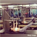 Kriti Sanon Instagram – Joe’s Breathing on the #Trapeze @yasminkarachiwala. Works on spinal mobility and strength. #befitbecauseyoudeserveit #YasminsBodyImage