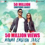 Kriti Sanon Instagram – Woaahhhh! 50million on #manmaemotion ! Thank you for pouring so much love and for loving this song as much as i do! 😁 @varundvn