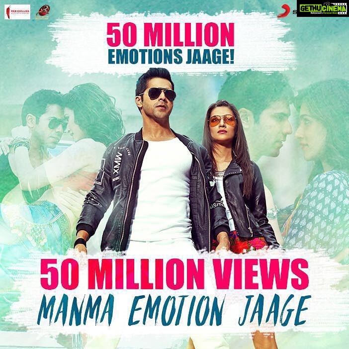Kriti Sanon Instagram - Woaahhhh! 50million on #manmaemotion ! Thank you for pouring so much love and for loving this song as much as i do! 😁 @varundvn