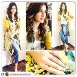 Kriti Sanon Instagram - Today at #SephoraBangalore launch wearing throw @hemantnandita vest @forever21 jeans @gapindia @gap shoes @mango accessories @forever21 Styled by @shaleenanathani
