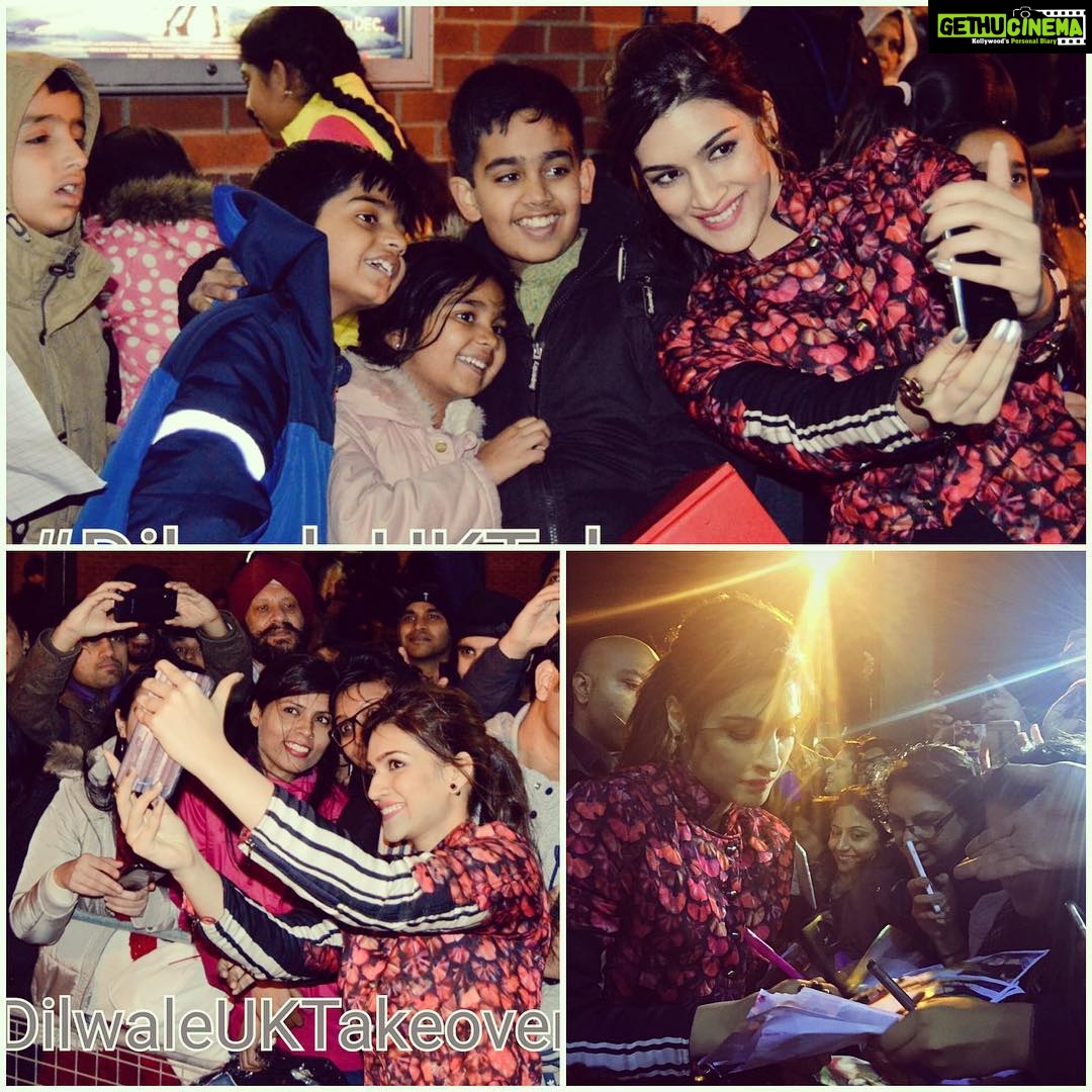 Kriti Sanon Instagram - Today was really special UK! Such a good vibe! Thank u all again! The lil ones were too cute!!😘❤️#DilwaleUKTakeover