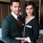 Kriti Sanon Instagram – @varundvn and I are all set for #Dilwale promotions in London!! ;) #londonvibes