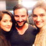 Kriti Sanon Instagram – Phantom screening ☺️..Loved the film.Great thought,keeps u at the edge of ur seat. Had to take a selfie wid Saif😁 @nupursanon