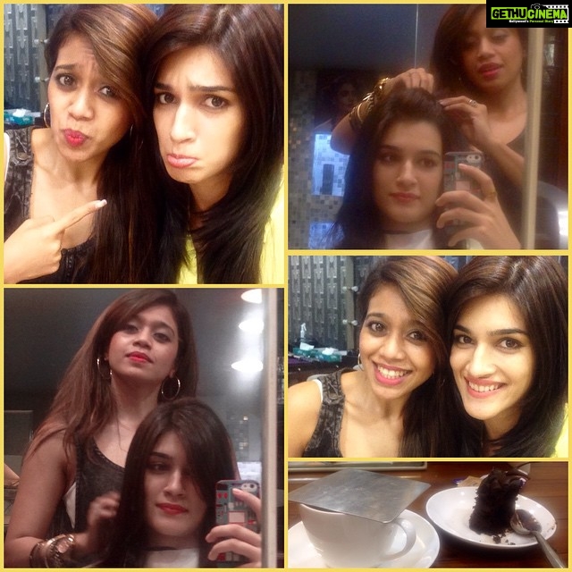 Kriti Sanon Instagram - Good-bye haircut 💇by @Michellecoelho82 - the woman who makes my hair look good! 😁Madam is shiftin to dubai wid hubby! 😔Will miss you!!!!😘 Have fun in dubai!! Mmuuahhh!