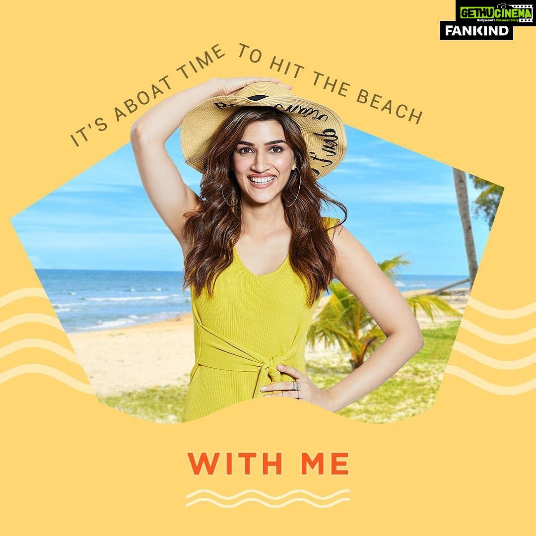 Kriti Sanon Instagram - How would you like to spend an afternoon at the beach with me? we'll go jet-skiing, click lots of selfies and have fun conversations over chaat & naaryal paani! 🏖 Just YOU, ME and your plus one! Doesn’t that sound fun? To make this happen, just log onto fankind.org/Kriti & enter now! Every donation you make on @fankindofficial will support @kscfindia to help educate children who are survivors of abuse. Toh jaldi jao aur donate karo so you can have the best day ever with me. ✨ #Fankind #FankindXKriti #ComeJoinTheMagic