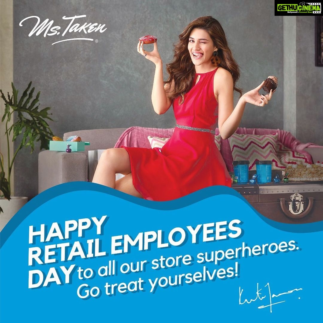 Kriti Sanon Instagram - We are celebrating today with our favourite super heroes. A huge thank you to you all who have made @ms.takenfashion what it is today! Happy Retail Employees Day!