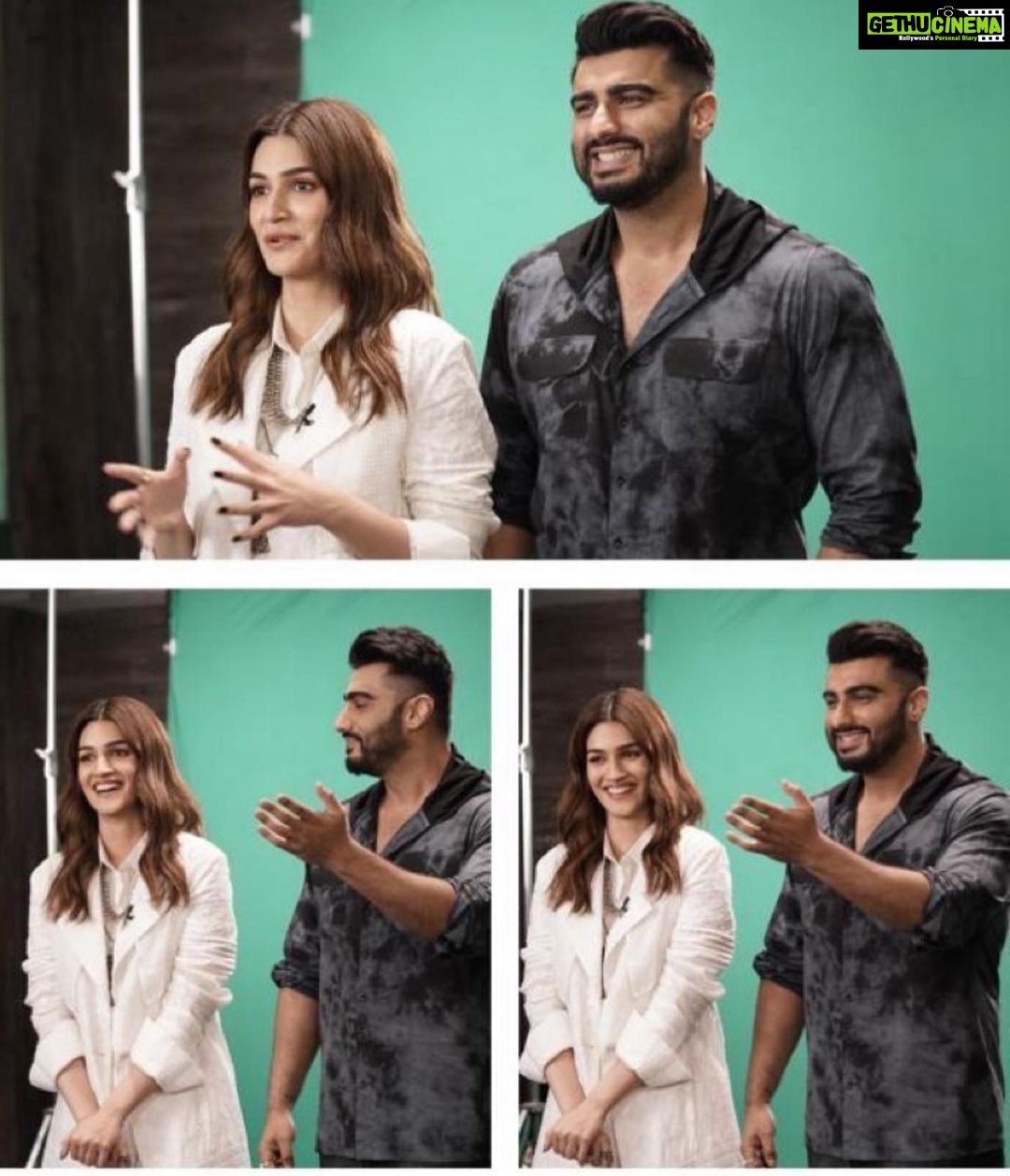 Kriti Sanon Instagram - #Panipat #PromotionsKePathPe Day2! ✌️👀🌹 @arjunkapoor