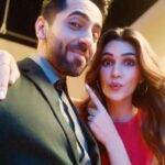 Kriti Sanon Instagram – Shooting with him after agessss!! And he wins the National Award!! Woohhooo!! Sooo happy for you Ayush!! You deserve it all and more..! Badhai Ho chirag babu.. 🤗❤️ lotsss of Bareilly ki Barfi to you my friend! 🥰🥳 @ayushmannk