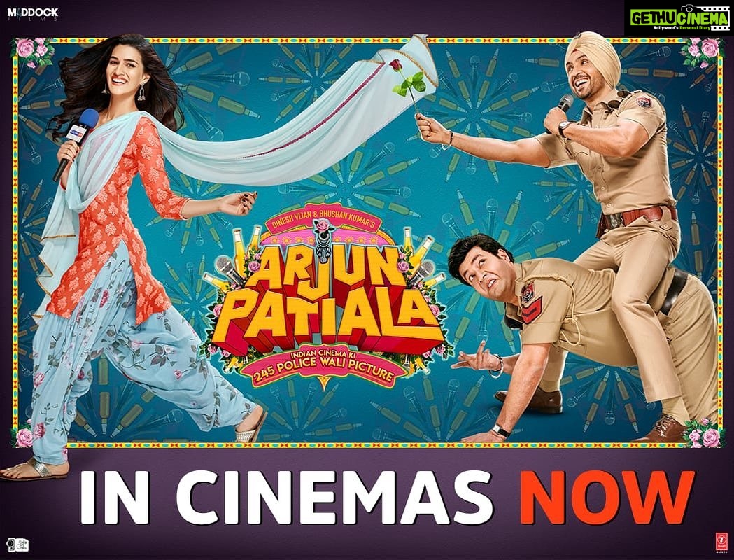 Kriti Sanon Instagram - #ArjunPatiala - India ki 245th policewaali picture ab aapki nazdeeki cinemagharo mein! Book tickets now: https://bookmy.show/ArjunPatiala