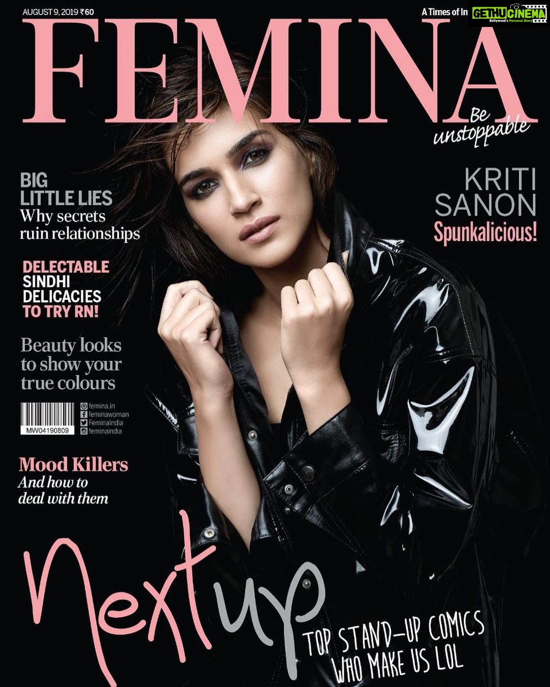 Kriti Sanon Instagram - Spunkalicious!! 💖💖 @feminaindia #CoverGirl 📸 : @jatinkampani