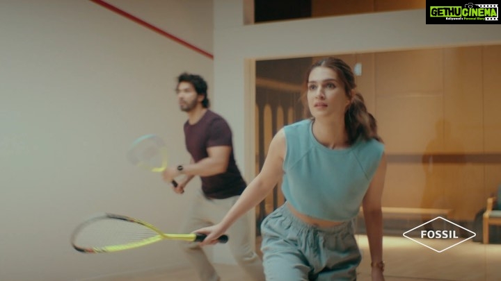 Kriti Sanon Instagram - Party's on!! @varundvn coming? The new Fossil Gen 6 Smartwatch is here! Way More, Way Faster @fossil.in #FossilSmartwatch #FossilIndia