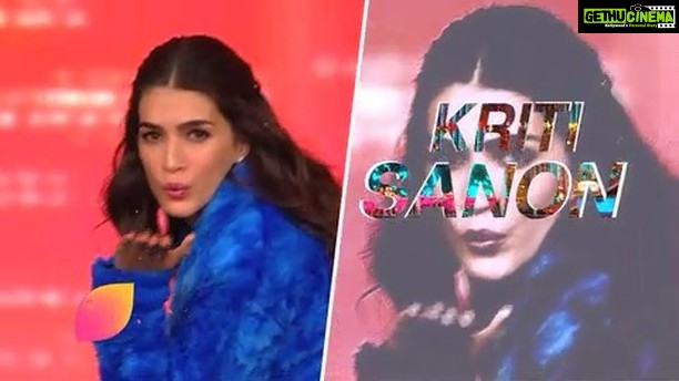 Kriti Sanon Instagram - Watch Sweety do Coca Cola and a lot more drama at the #FilmfareAwards2019 on 20th April 9pm onwards only on Colors 💃🏻💃🏻💙💙! @colorstv @filmfare