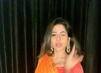 Leesha Instagram - 🧡 ❤️ #dreamumwakeupum #viralpost #trending #foryou #instareels #saree #reelitfeelit #reelkarofeelkaro #reels #fyp #trendingnow #sareelove #reel
