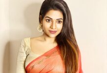 Leesha Instagram - Saree love❤️ Good night all❤️ #Saree #love #tamil #actress #leesha #leeshaeclairs #happyme #instalove #blogger #fyp Chennai, India