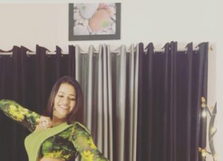 Leesha Instagram - Clearing drafts🙈💚 #drafts #reel #reels #viralreel #trendingreels #leesha #sareelove #saree #leeshaeclairs