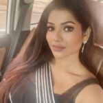 Leesha Instagram – Good day lovlies 😘happy weekend 🎉💋
Much love 💗 
#staysafe #blacksaree #leesha #leeshaeclairs #sareelove #tamilactress #blogger #instagood #travel #fyp