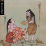 Lisa Ray Instagram - Repost from @toraniofficial using @RepostRegramApp - Shubh Maha Shivratri — Post Sati’s immolation Shiva was alone and undertook rigorous penance and retired to the Himalayas. When Sati took a re-birth as Parvati in the family of God Himalaya, She undertook severe pains to win over Shiva. Through her devotion and persuasion by sages devas, Parvati was finally able to lure Shiva into marriage and away from asceticism. Their marriage was solemnized a day before Amavasya in the month of Phalgun. This day of union of God Shiva and Parvati is celebrated as Mahashivratri every year. — Image: Lord Shiva and Ma Parvati giving bath to baby Ganesha. Artist: Mahaveer Swami — #MahaShivratri #ToraniIndia #ToraniTales
