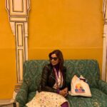 Lisa Ray Instagram – Authors Lounge. Sitting here respecting the unpredictability of life. Day 2. #JLF Diggi Palace