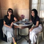 Lisa Ray Instagram - Where in the world is @bysarahkhan ; itinerant Hyderabadi Rani, relentless explorer and one of my favourite travel writers? @tajmahalteahousemumbai this Sunday, in case you’re wondering. The sheer vastness of possibility for two souls committed to movement means we have met in places as diverse as Capetown and Bandra. I love sudden dispatches from Sarah - ‘I’ll be in Bombay for the weekend, let’s meet!’ - perhaps because her attitudes and passions reflect mine (though I’m way older!) I signed a copy of my book for her this time, feeling like I had won a prize. It’s a heady feeling to present #ClosetotheBone to a writer friend I respect so much. We laughed and swapped stories until she had to leave for brunch @thebombaycanteen (did I mention she’s mad about all thing food?) so we got the waiter to take these ‘plandid’ images (‘planned candid’ - useful little phrase Sarah passed on) It’s these border transcending kinships that give me hope in a disquieting time. Let the power of the interloper, the writer, the feminine gaze, the sheer force of empathy reign and I know - I know like a song passed on in my bones- the world would be better. Maybe just a little. But better. And cuter. And way more fun too.