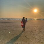 Lisa Ray Instagram - Here we go again, seeking the edge of everything. Aswem Beach, Goa