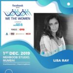 Lisa Ray Instagram - Come on out to #MehboobStudio on December 1st for what promises to be a stimulating event conceptualizer by my friend @barkha.dutt @wethewomenasia #wethewomen #openingdoors