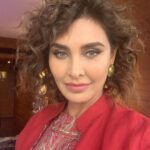 Lisa Ray Instagram - For the @canadainindia event in #Delhi . ‘I reserve the right to change my mind frequently and emphatically about everything especially my hair’ . Wearing @goodearthindia MUH @kiran_chhetri92 Earrings @Teatro odhora