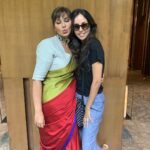 Lisa Ray Instagram – With the next gen before she flies off back to Mumbai ✈️ @gia_sandhu #Amritsar
Styled by @aasthasharma @iammanisha @wardrobist 
Sari @payalkhandwala 
Jewellery @kohar_jewellery 
MUH @bhavyaarora Hyatt Regency Amritsar