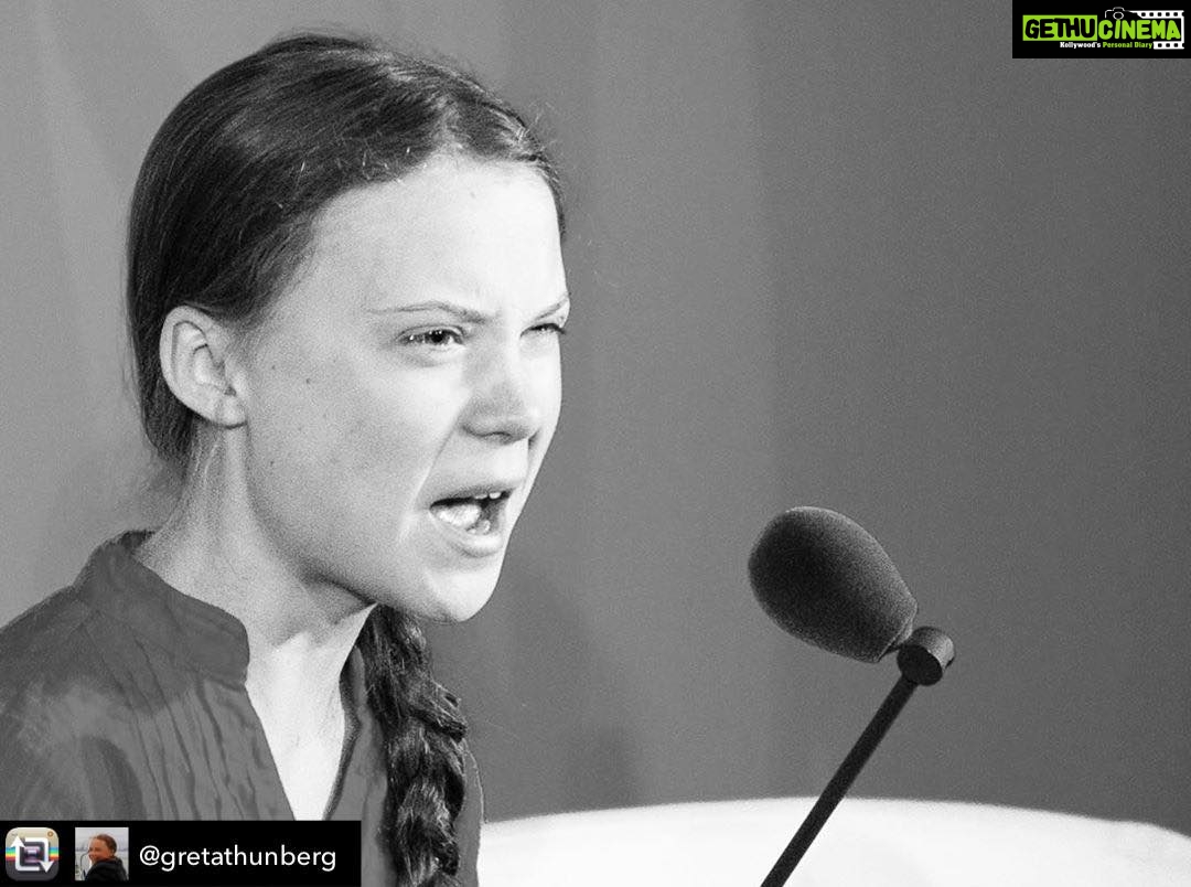Lisa Ray Instagram - Repost from @gretathunberg using @RepostRegramApp - “You are failing us. But the young people are starting to understand your betrayal. The eyes of all future generations are upon you. And if you choose to fail us I say we will never forgive you. We will not let you get away with this. Right here, right now is where we draw the line. The world is waking up. And change is coming, whether you like it or not.” My full speech from UN General Assembly in print. Link in bio.