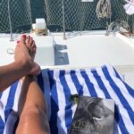 Lisa Ray Instagram – ❤️ Repost #NancyBelanger : The best way to enjoy my Saturday afternoon: blue sky, quiet boat, amazing landscape, Lisa Ray memoir and a glass of champagne 😇. I love Hong Kong ❤️❤️❤️