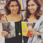 Lisa Ray Instagram - It’s a book swap with my @sujstyle and @cuckooforcolour @titlewavesbandra on their book signing tour in #Mumbai for @rolibooks @piyukapoor #100IconicBollywoodCostumes @sujstyle and I mused how our lives have evolved in parallel on so many levels and here’s yet another way. Wearing @akashi.clothing @thestylist_co Styled by @dipikablacklist