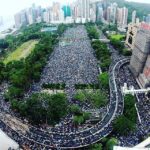 Lisa Ray Instagram - I saw this image on someone’s timeline and it gave me goosebumps. 1.7 million people at Victoria Park, Hong Kong 🇭🇰 on a rainy Sunday, protest in peace. This is civil resistance at its finest but now It’s time for the government to listen, to establish a neutral platform to hear the people. Proud of the citizens of our former home. #hongkongstrong 📸 apple daily