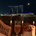 Lisa Ray Instagram - Finally time with the hubs and a lunar view in #Singapore. Actually, forget the view, I’m in search of Somerset Maugham inspired tipples. The Fullerton Hotel Singapore