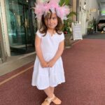 Lisa Ray Instagram - Ready for her close up, Soleil posing on the red-ish carpet of the @fairmontroyalyork in Toronto wearing gifts from @nfenby maushi and ballet slippers from daddy. Yes, we are on the move.