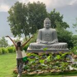 Lisa Ray Instagram - Hurrah for a few days of radiant clarity, of surveying all the details of an external world that fascinates but by which one can never entirely be taken in by. Hurrah for massages and nurturing. Hurrah for getting back to what matters @atmantan (and yes I really do run around the grounds with my arms spread open like this, ok 🤪😝） Atmantan