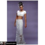 Lisa Ray Instagram - Repost from @payalsinghal using @RepostRegramApp - #PS20: This year we celebrate 20 years of ‘Payal Singhal’ Along the way, there have been some defining moments which I would love to share with you all. Dressing the Millennial Indian Bride since 1999! This outfit was made for Gayatri Joshi @gayatrioberoi for the Miss India Pageant where the segment theme was 'Millennial Brides'. Since modernising Indian bridal wear has been at the heart of the label since its launch, this piece was one we enjoyed creating. We skipped conventional bridal colours and silhouettes with this all-white hand embroidered set that featured a crop top and a slip-on pedal-pushers-cum-sheer lehenga minus the dupatta. Seen here on the lovely @lisaraniray #PayalSinghal #PSGirls #PSStories #PSRunway #BridalWear #White #CropTop #Throwback #WhiteWedding #OffTheRunway #PSBride #Lehenga #Embroidery #Sheer #LisaRay