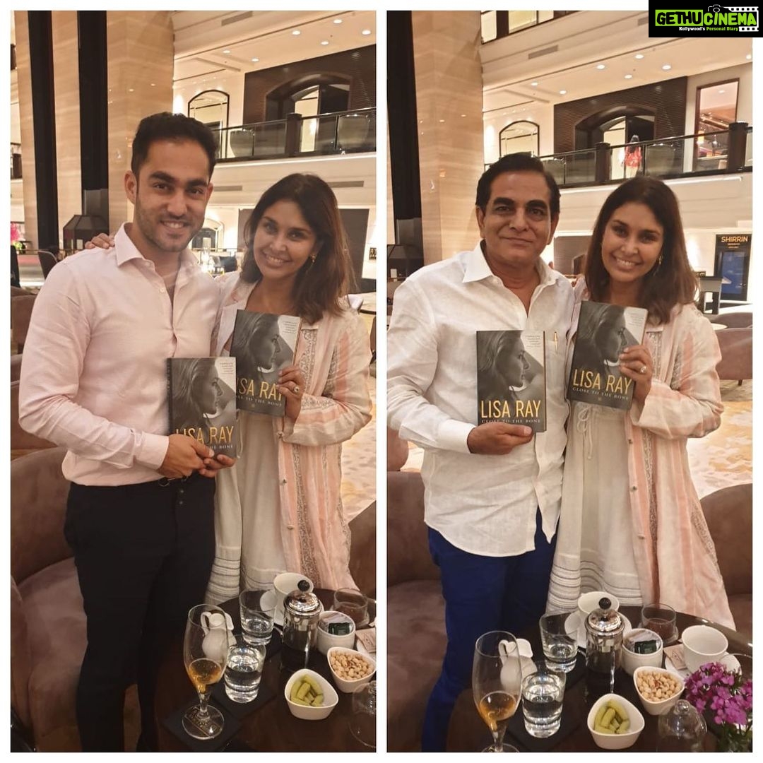 Lisa Ray Instagram - Treasure the ones who support and encourage your growth. One of my dear, oldest friends in #India who has known me since my late teens and supported my earliest stabs at poetry and writing is @raj_bansal . In my life, it has been misfortune that allowed spirit to break open and claim new ground, even as worldly success seemed to belong to someone else. Through this, it’s the soul friends who are conscious of the silent story we are telling, apart and aside from worldly accomplishments. I cherish these relationships, and the legacies of faith in something other than what is obvious, passed on now to #AbhimanyuBansal Thank you for accepting this offering of @closetothebone.book