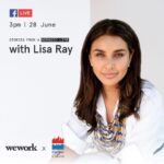 Lisa Ray Instagram - Really looking forward to this chat on what happens when the sum of your being grows beyond the privacy of your mind (hint: it explodes into a book!) on June 28th. Thank you @swapanseth67 @harpercollinsin @wework #ClosetotheBone