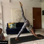 Lisa Ray Instagram – Practising on my @kosha_yoga_co mat 🙏🏼 Repost from @anujayoga using @RepostRegramApp – “Kids are like a mirror, what they see and hear they do. Be a good reflection for them.” – K Heath

#morningyoga with @lisaraniray and her adorable munchkins 👶🏻👶🏻#souffle

#yoga #yogaeverywhere
#yogagirl #baby #yogababy #yogacommunity #yogamat
#yogainbandra #client #clientdiaries #stretches #fit #instafit #health #fitindia #mumbai #anujayoga #asana #practice #instadaily #instaquotes #likeforlikes