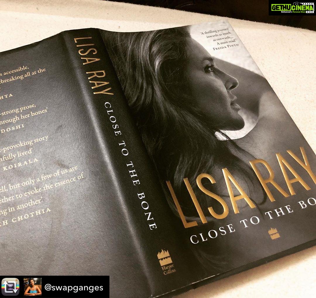 Lisa Ray Instagram - Repost from @swapganges using @RepostRegramApp - A nomad, a gypsy, wings to soar and fly, a journey into the self told in the most riveting way by Lisa Ray. The title ‘Close to the Bone’ cuts you like a knife as you keep reading. One wouldn’t ever know anybody’s journey right? We make our own perceptions based on a public image especially coming from someone from the tinsel world. It connected with me on so many levels I am at a loss for words. Cross cultural upbringing, a ‘mixed breed’( that’s what I was called too) and stubbornly not adhering to what society expects you to do but making your own jagged path and with it comes scars and battle wounds. One of the most honest biographies I have come across. I am halfway into it and I can’t put down this book. Highly recommended is an understatement, just get this book. #book #books #bookworm #biographies #writersofinstagram #closetothebone #lisaray #mustread #spiritual #journey #life @lisaraniray #keepreading