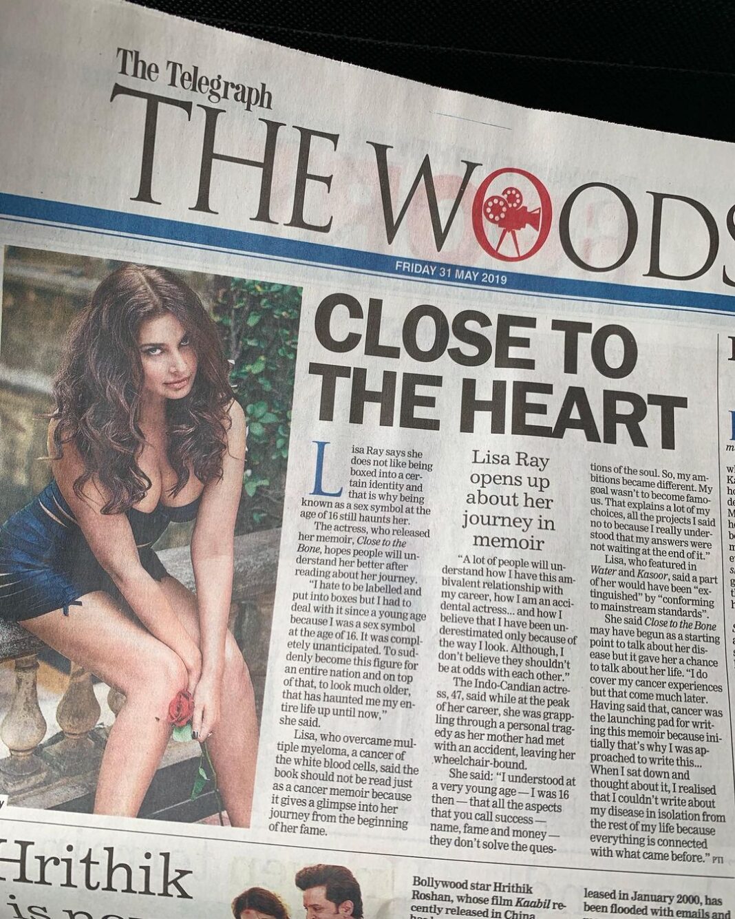 Lisa Ray Instagram - Does anyone else see the irony in using THIS image - instead of an author image provided by my publisher - for an article about my memoir @CloseToTheBone_ where I talk about struggling as a women with overcoming sexist stereotypes? Just landed in #Kolkata and I must say I’m disappointed With #TheTelegraph unless I’m missing the punchline? I’ve written in depth on this manner of casual sexism during the 90s in India in @closetothebone.book but it seems it still persists. We NEED to change the narrative. What say?
