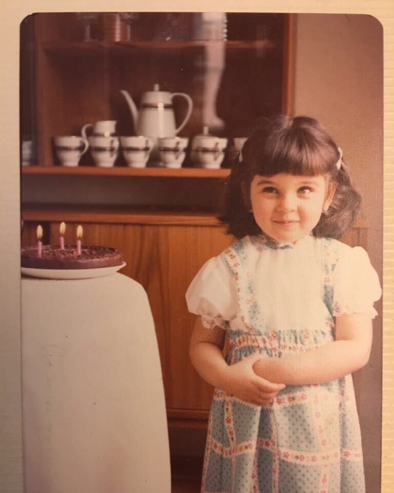 Lisa Ray Instagram - #Souffle (my twin daughters) will be three soon. Chances are the Eastern European chocolate coated biscuit cake my mother served for my third birthday will not be part of the celebration. But there will be candles. No puffy sleeved frocks but a strong possibility of uneven bangs as well.